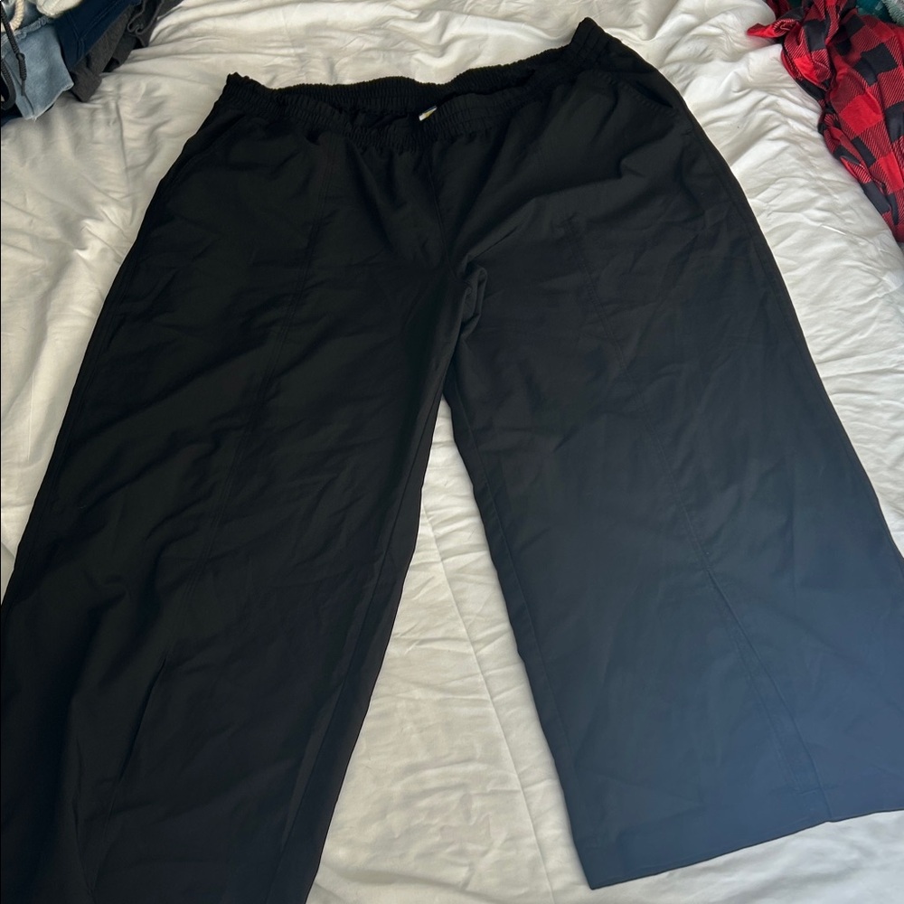 Women's wide leg black Pants